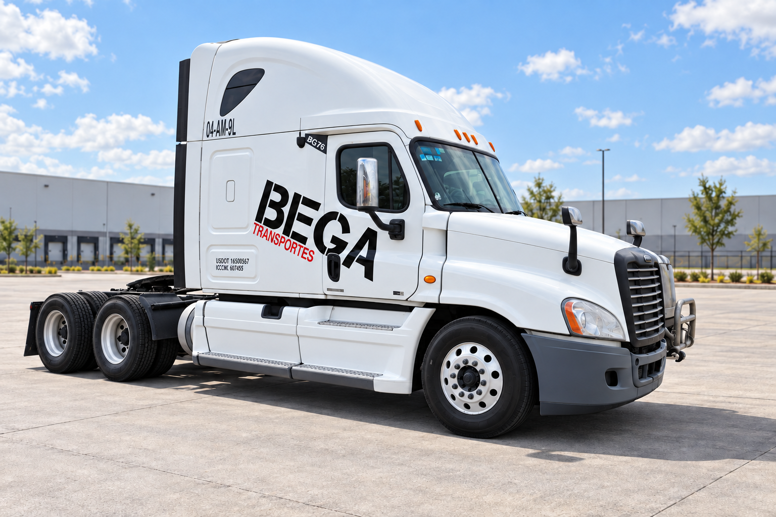 Tractocamión BEGA BG76, fotografía retocada